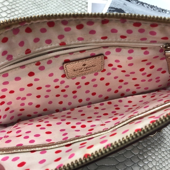 Kate Spade Metallic Gold Wellesley Byrd Bag - Picture 5 of 8